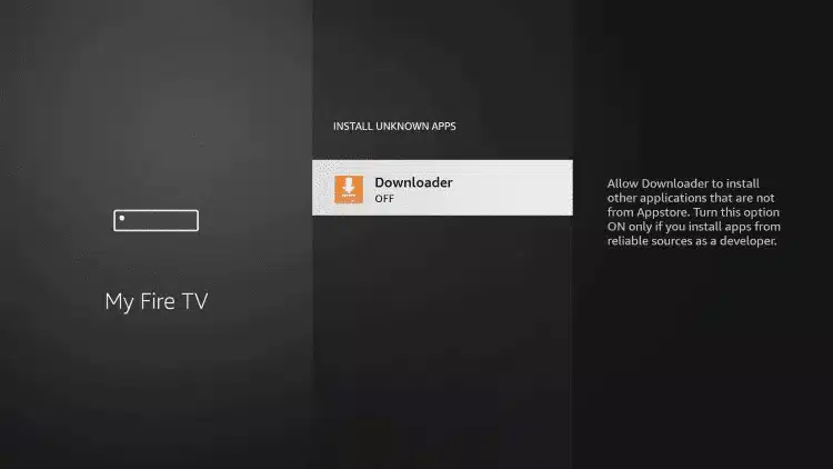 downloader on firestick new interface 13