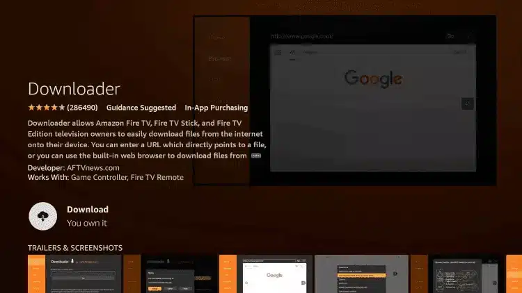 downloader on firestick new interface 6